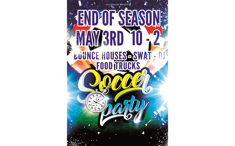 End of Season Soccer Bash